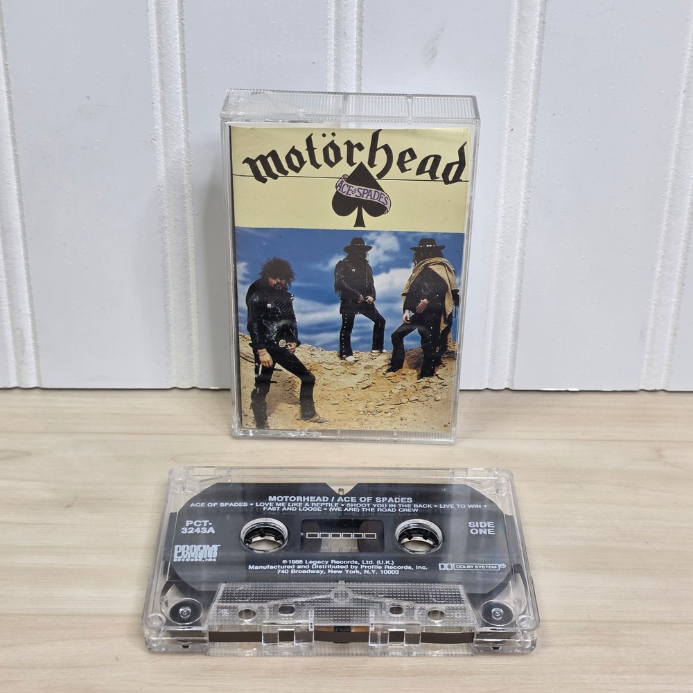 Motorhead Ace of Spades Cassette Tape 1988 Profile Records PCT-3243 Heavy Metal
